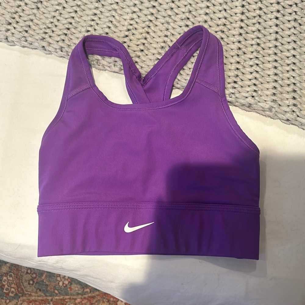 purple nike bra